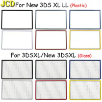 JCD Replacement Upper Upper Front Top Screen Frame Lens Cover LCD Screen For 3DS XL LL New 3DSXL 3DSLL Plastic &amp; Glass Lens