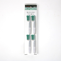 [5東京直購] SOLADEY #22 替換牙刷頭 4入-3排 蜂窩狀型/Premium強力橡膠尖頭刷毛 適 光觸媒牙刷 全系列 #15380