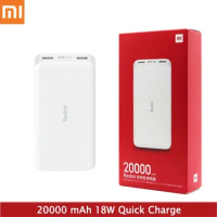 Xiaomi Redmi Power Bank 20000mAh 18W Quick Charge Spare battery Powerbank Fast Charging External Battery Portable Charger