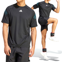 Adidas TI 3S Tee 男 黑色 運動 訓練 排濕 排汗 圓領 上衣 短袖 IJ8126