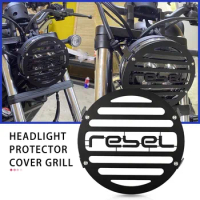 For Honda Rebel CMX 250 300 500 2020-2021 Headlight Grill Cover Rebel 250 300 Rebel 500 Front Head Light Lamp Protector Guard