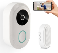 Ring doorbell Camera Wireless 2.4G WiFi Camera Video doorbell IP65 Waterproof 4-Level Volume Voice C