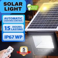 12jam+ 3000W LAMPU SOLAR BERQUALITY SOLAR LIGHT OUTDOOR SOLAR SPOTLIGHT LAMPU RUMAH SOLAR