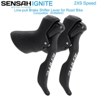 SENSAH IGNITE STI 2x9 Speed Road Bike Shifter Brake Lever Line-pull Road Bicycle Compatible SORA R3000 Series 18s 18v Bike Parts