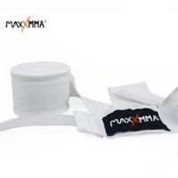 MaxxMMA 彈性手綁帶-白色(2.5米)一雙/ 散打/搏擊/MMA/格鬥/拳擊/綁手帶