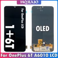 6.41" OLED For One plus 6T LCD Touch Screen Digitizer Assembly For OnePlus 6T LCD A6010 A6013 Display For 1+6T Display Parts