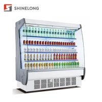 Commercial Supermarket Multideck Open Chiller Upright Display Showcase Chiller Refrigerator