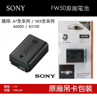 【eYe攝影】現貨 Sony NP-FW50 盒裝 原廠電池 A7 II A9 A7R NEX A5100 A6000