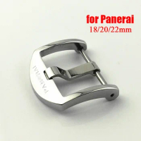 18/20mm 22mm Solid Stainless Steel Buckle for Panerai Polished Matte Clasp Screw Pin Buckle Leather Rubber Watch Strap Accessory