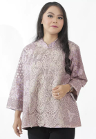 House of Kain Blouse Batik Katun Kombinasi Brokat