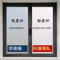 窗戶磨砂玻璃貼紙透光不透明玻璃貼紙辦公室 遮陽隔熱霧面貼膜衛生間浴室