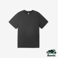 【Roots】Roots 男裝- ACTIVE短袖T恤(黑色)