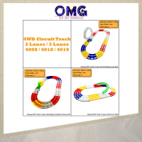 Daxing 4WD Circuit Track 4008 4018 4019 (2 Lanes / 3 Lanes) (Colorful) Mini 4WD Car Track Racing Tra