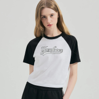 【MLB】女版短袖T恤 Varsity系列 紐約洋基隊(3FTSV1343-50IVS)
