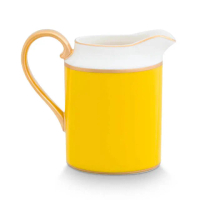 【PIP STUDIO】Chique Gold 奶壺/水壺 260ml-黃(奶盅/奶精杯/牛奶杯/醬料杯/蜂蜜盅)