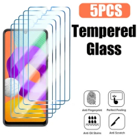 5Pcs Tempered Glass For Samsung Galaxy A02S A03 A03S M02S M21 2021 M22 Screen Protector