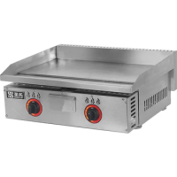 Non-Stick Griddle Portable Table Top Gas Flat Griddle Commercial Restaurant 2 Burners Gas Grill Griddle