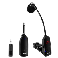 1Set UHF Wireless Instruments Saxophone Microphone Wireless Receiver Transmitter For Saxophone