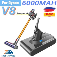 Original 21.6V 6000mah/8000mAh Replacement Battery for Dyson V8 Absolute Handheld Vacuum Cleaner For Dyson V8 SV10 Battery