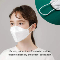 【24H shipping】100pcs Korean Style 4Ply KF94 Disposable Protection Mask Earloop Adult Mask Waterproof