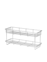 S LESS STEEL BOTTLE RACK 2TIER