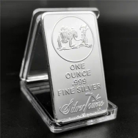 American Commemorative coin 1OZ silver bar American explorer American metal silver bar Gold bar collection