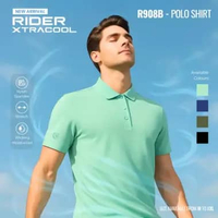 Rider Xtracool Polo Shirt - Kaos Polo Shirt Pria R908B Nylon Spandex isi 1 Pcs Navy M