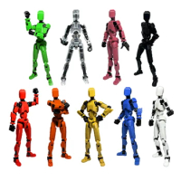 Titan 13 Action Figures T13 Figure 3D Printed Multi-Jointed Movable Lucky 13 Action Figure Nova 13 Action Figure Dummy