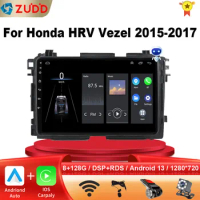 Android 13 For Honda Vezel HR - V HRV HR V XRV 2015 - 2017 Car Radio Multimedia Video Player Navigation GPS Carplay No 2din DVD