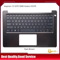 New/Orig For DELL Inspiron 13 5370 5000 Vostro V5370 Palmrest US Keyboard Upper Cover C shell Backlight,Dark Brown