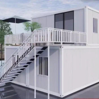 customized cheap 20ft 40ft Light steel structure prefab modular container house for living room from factory in china