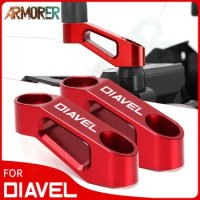Motorcycle Accessories For Ducati Diavel Dark Carbon DIAVEL Strada Diesel Diavel 1200 Rearview Mirror Extension Mount Bracket