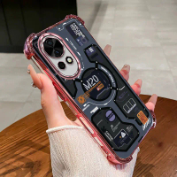 เคสโทรศัพท์สำหรับ Huawei nova 12/13/12 Pro/13 Pro 6D เคลือบไฟฟ้า สีเทา ลายเครื่องจักรกันเปื้อน แบบนุ