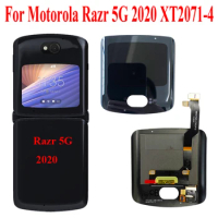Origianl Razr 5G LCD For Moto For Motorola Moto RAZR 5G XT2071-4 External Secondary LCD Display Touch Screen Digitizer Assembly