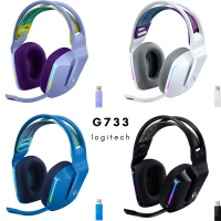 【附送耳機支架】G733 LIGHTSPEED 無線藍牙電競耳機 DTS環繞聲效 遊戲耳機麥克風｜RGB無線電競耳機｜適用於PC/PS5｜香港行貨｜ 黑色