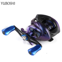 YUBOSHI Brand New 7.2:1 Magnetic Brake Fishing Reel High Strength Salt Water Pike 10kg Max Drag Baitcasting Fishing Wheel