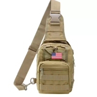 Waterproof Oxford Shoulder Bag, Army Military Crossbody Sling Chest Tactical Bag