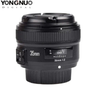 Yongnuo 35mm YN35mm F2 Camera lens Wide-angle Large Aperture Fixed Auto Focus Lens For Nikon EF Mount Nikon D750 D850 Cameras