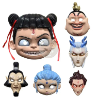 Topeng Nezha Aobing Ne Zha Kostum Halloween Cosplay Mask Costume Unik Termurah Baju Dinas Harga Gros