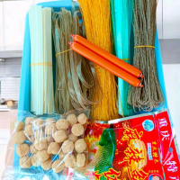 เส้นมะส่าแห้ง  หม้อไฟปลา 1 ชุด 145บาท မာလာဟင်းတစုံ145ဘတ်