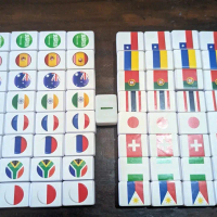 Minicart Mahjong Flag Board Game