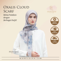 Moreless Hijab - Oxalis Cloud Scarf | Kerudung Motif Premium ( Jilbab Voal  Kekinian Wanita )