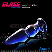 GLASS-藍色狂想-玻璃水晶後庭冰火棒(Anus 4)【情趣職人】