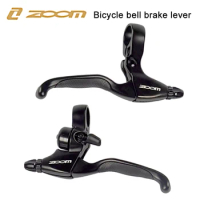 ZOOM Brake Lever Bicycle Handles Mtb Mechanical Disc Brakes For Folding Mountain Bike Lever Handles With Bell Cycling Accesories
