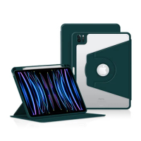 For iPad Pro 11 Case 2021 2022 funda ipad pro 11 M1 M2 Stand Cover 360° rotation Shell For iPad Air 4 Air 5 Case With Pen slot