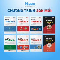Sách THCS tự học Toán moonbook, tự học toán lớp 6,7,8,9