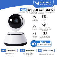 V380 MAX Q1 CCTV Kết nối WiFi Camera an ninh nhà thông minh IP Camera Baby/Pet/Nanny HD 1080P Máy ản