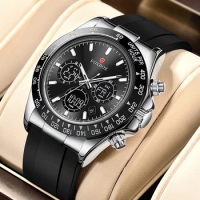 LIGE Fashion New Men Watch Quartz Silicone Luxury Wristwatch with Date Business Casual Watch relogio masculino