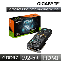 技嘉GIGABYTE GeForce RTX 5070 GAMING OC 12G 顯示卡 RTX5070