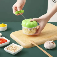1pcs Mini Manual Food Shredder Peeling Garlic Pepper Meat Shredder Multi-functional Kitchen Cooker Kitchen Accessories